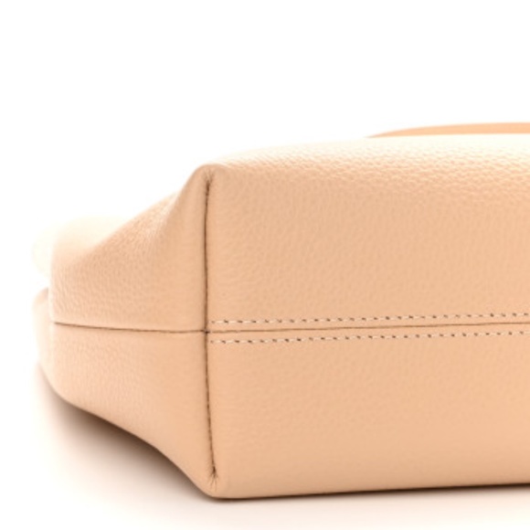 Versace Nude Calf Leather Small Hobo Shoulder Bag - Picture 8 of 9